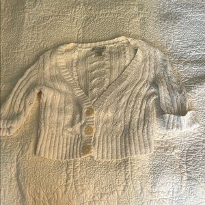 Banana Republic Cream Cable Knit Cardigan